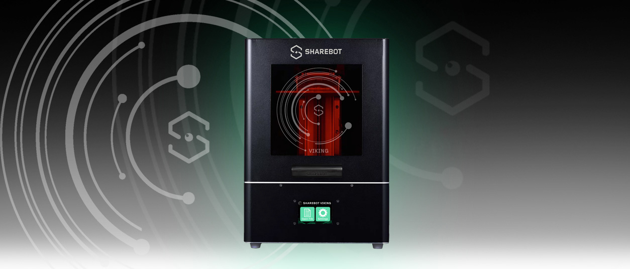 Sharebot Viking presents itself as a ready-to-industries resin printer. Its applications range from jewelry to model making, from mechanics to prototyping. The wide range of resins gives the possibility to obtain finished models with the most varied structural characteristics